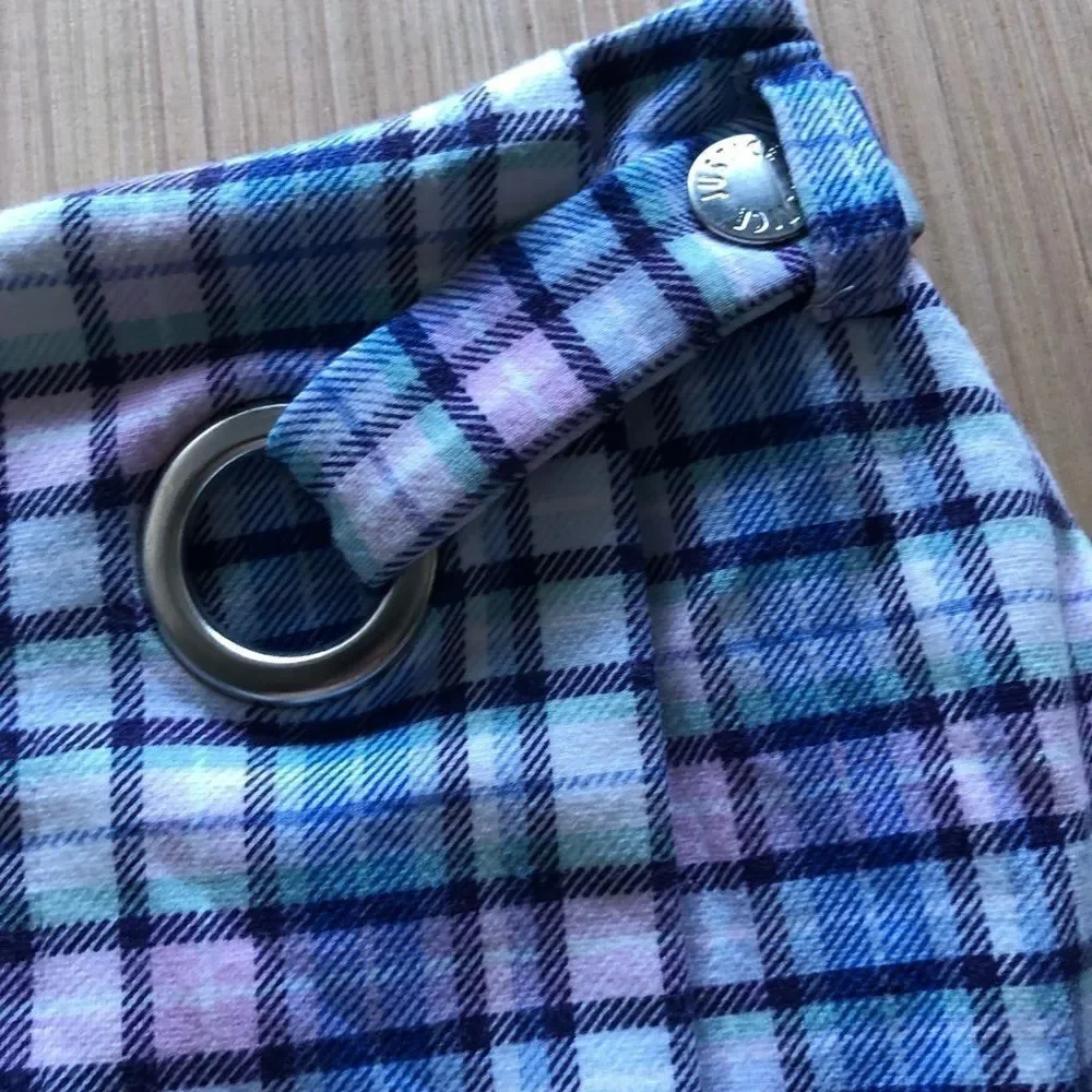 Justice Plaid Purple & Blue Skort Skirt